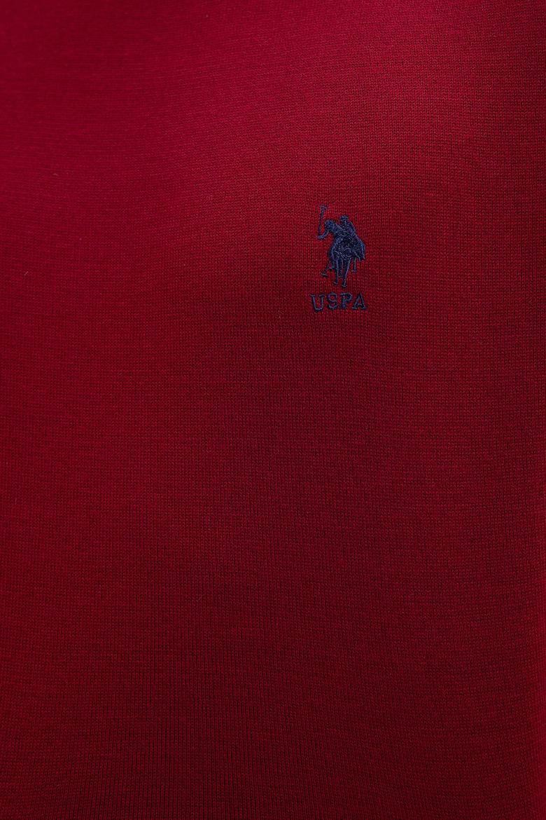 Erkek Bordo Balıkçı Yaka Triko Kazak Basic - 50207646033