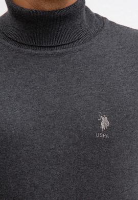 Erkek Antrasit Melanj Basic Kazak - 50207646053