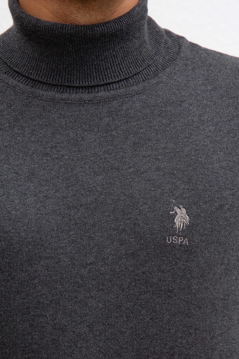 Erkek Antrasit Melanj Basic Kazak - 50207646053