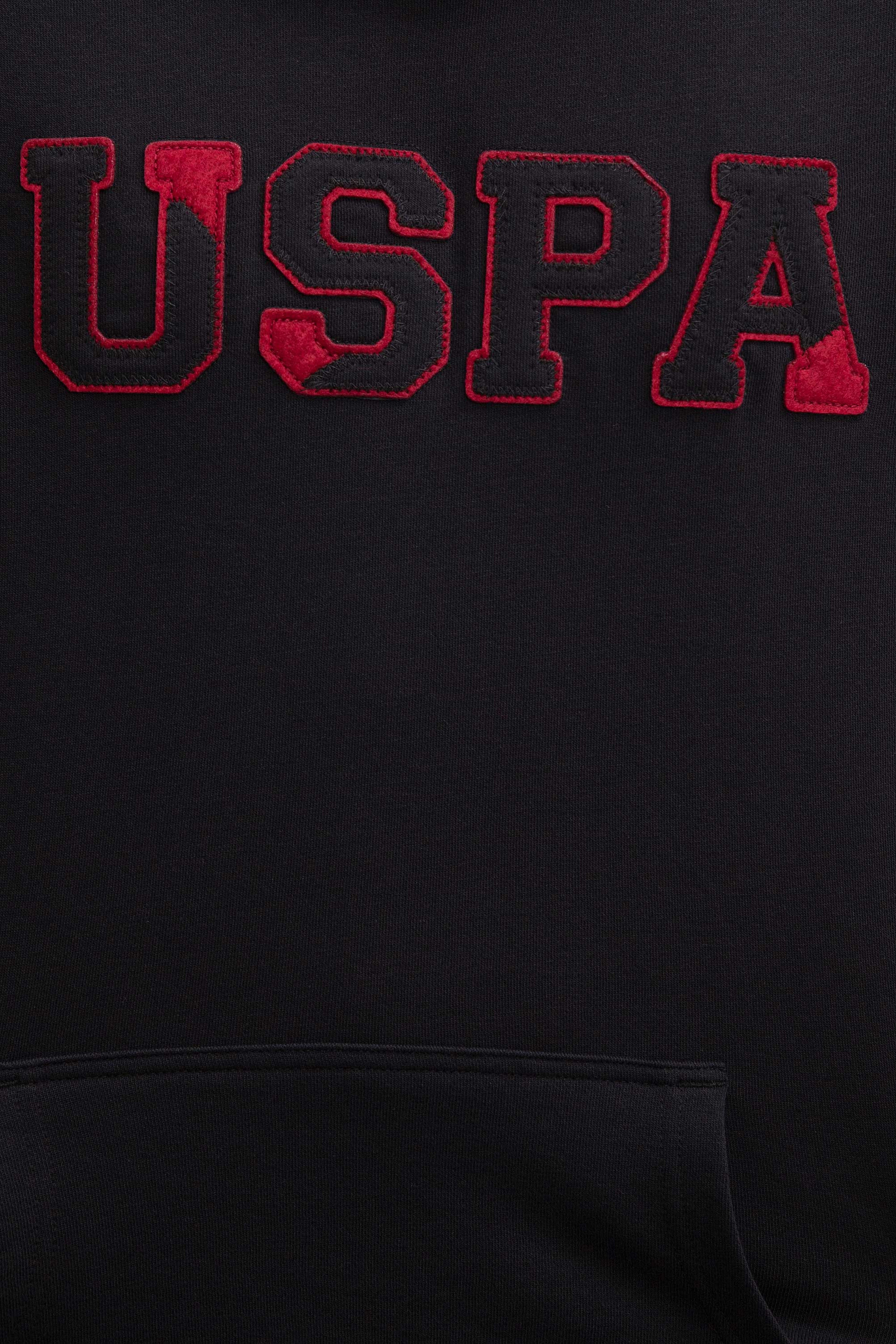Erkek Siyah Basic Sweatshirt - Image 5