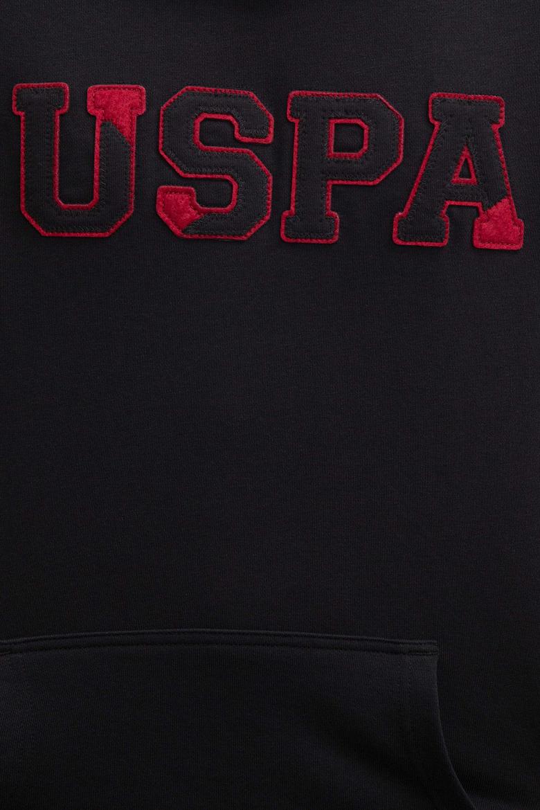 Erkek Siyah Kapüşonlu Sweatshirt Basic - 50207318029