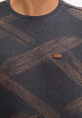 Erkek Antrasit Bisiklet Yaka Sweatshirt - 50207498012