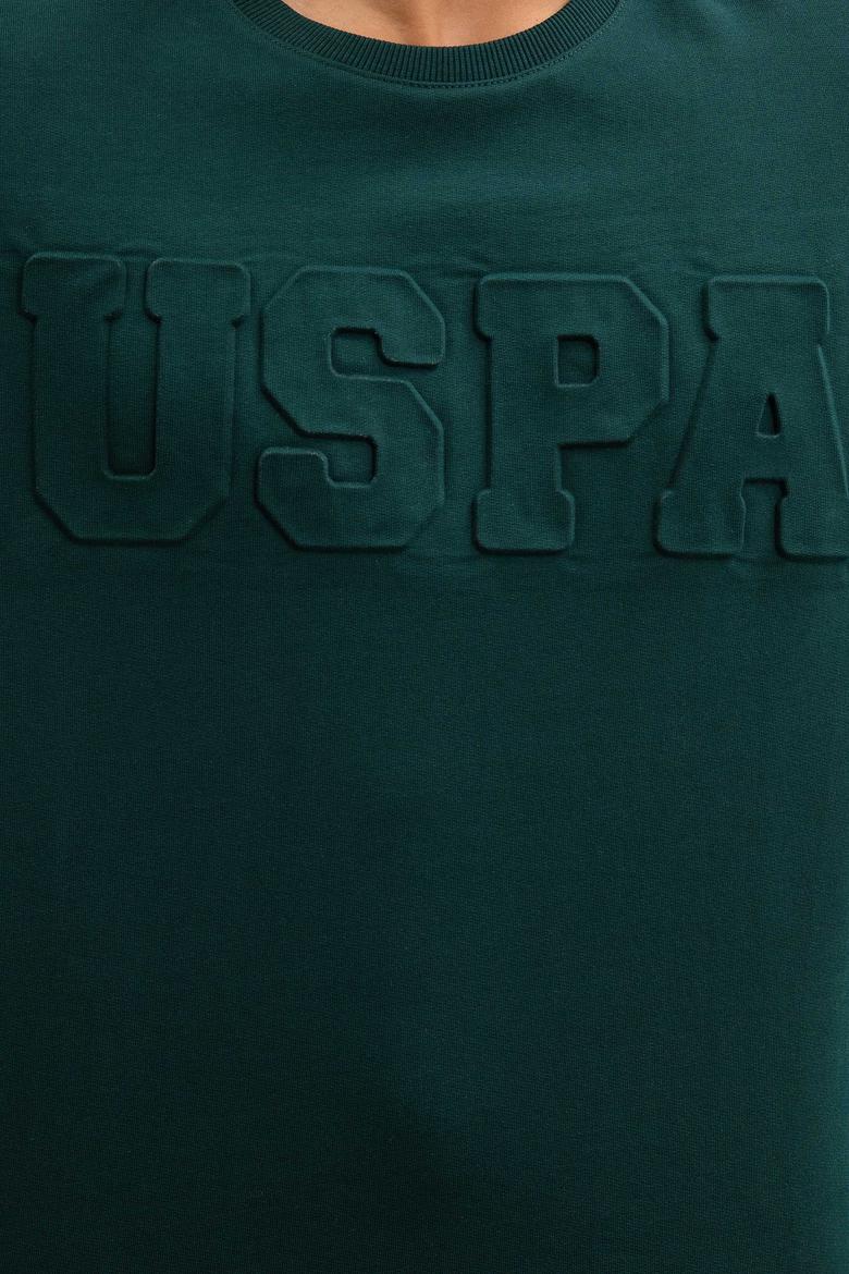 Erkek Koyu Yeşil Basic Sweatshirt - 50207326027