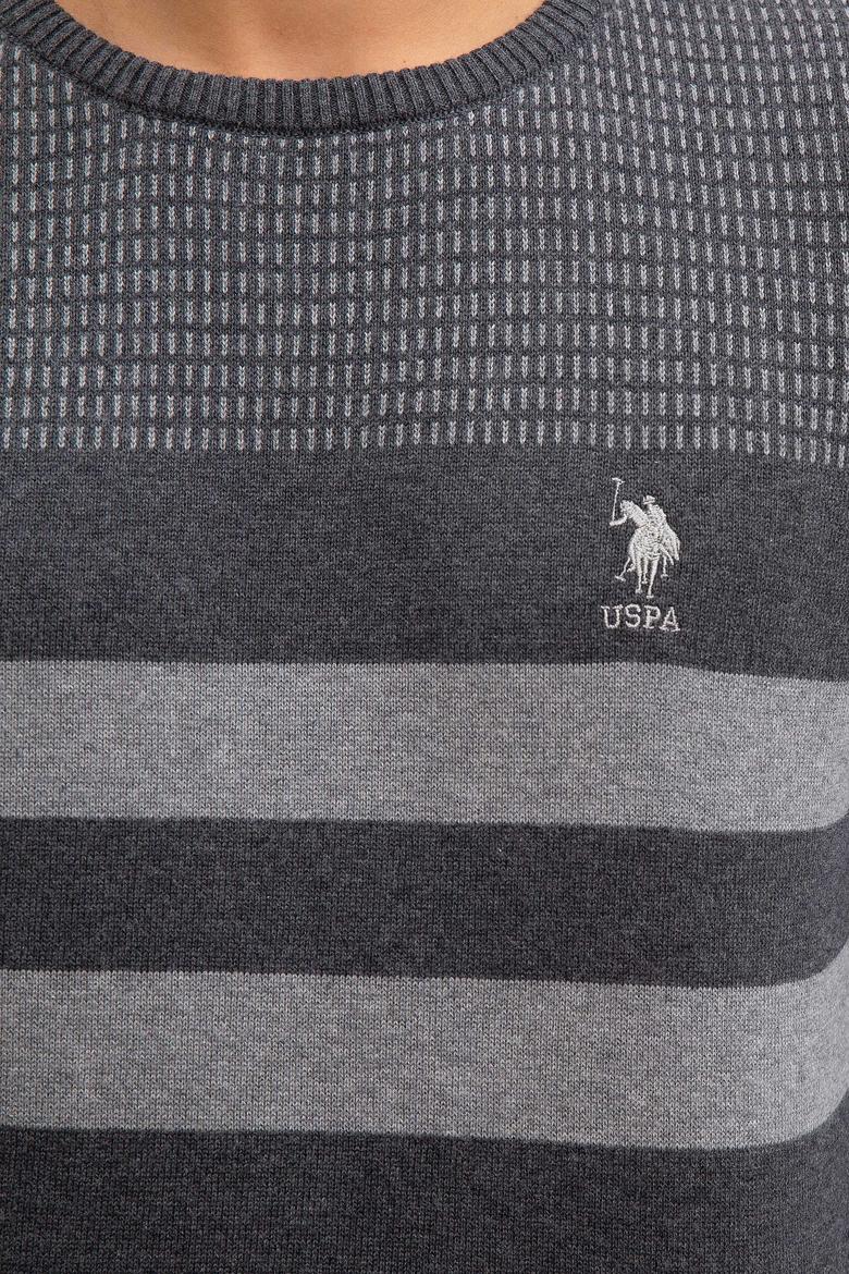 Erkek Gri Melanj Bisiklet Yaka Triko Kazak - 50205674001