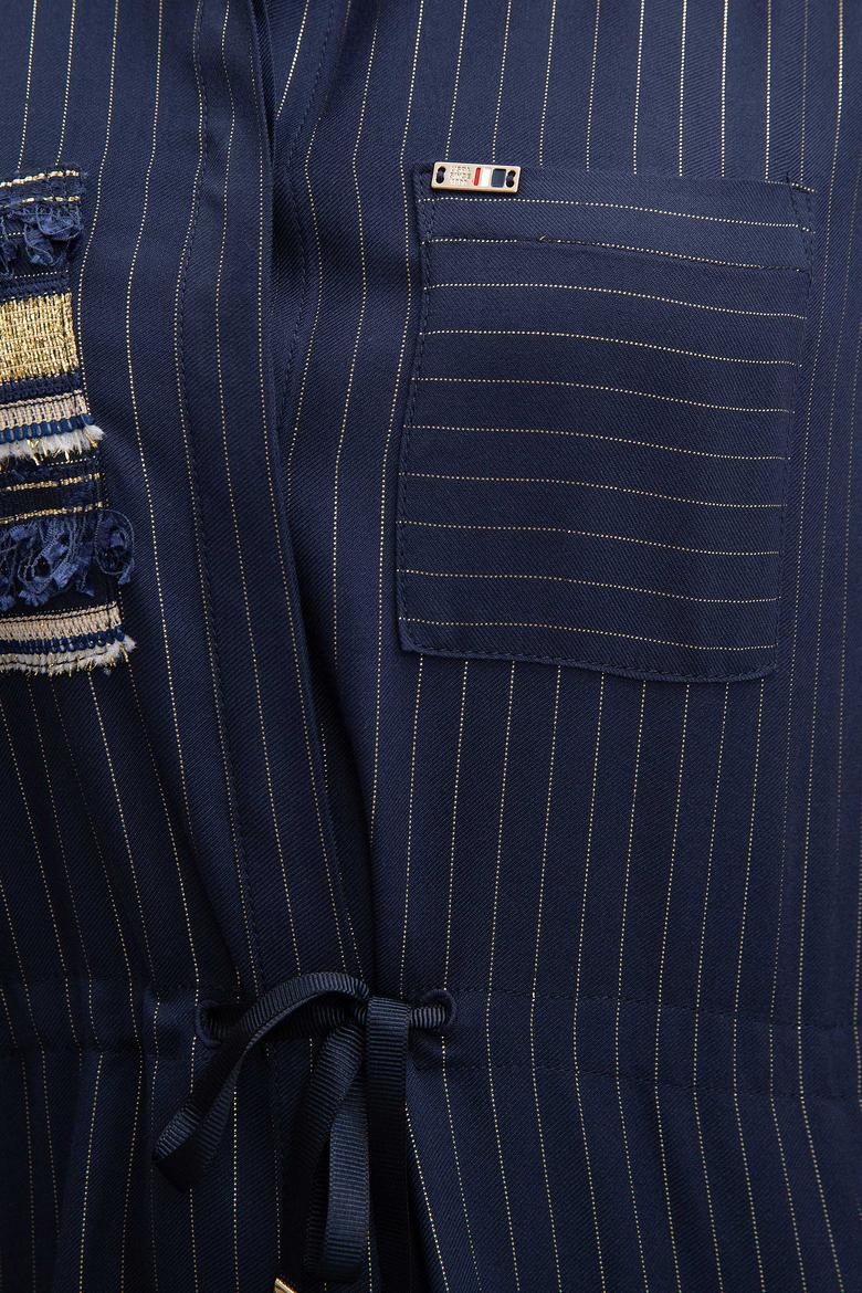 Kadın Lacivert Dokuma Elbise - 50207465011