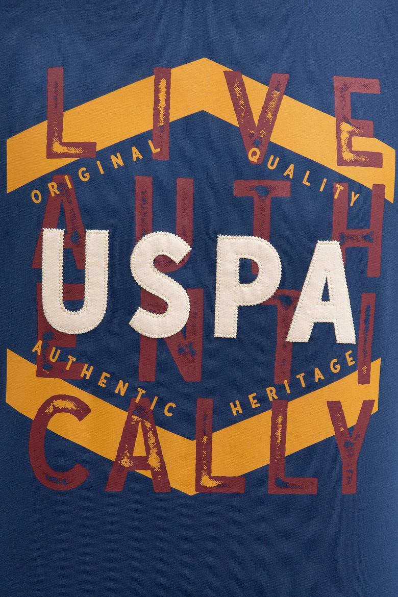 Erkek Açık Lacivert Bisiklet Yaka Sweatshirt - 50207482029