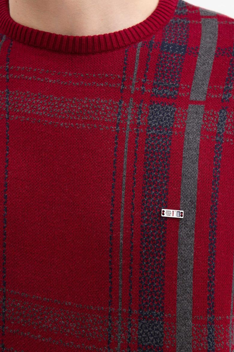 Erkek Bordo Kazak - 50207707036