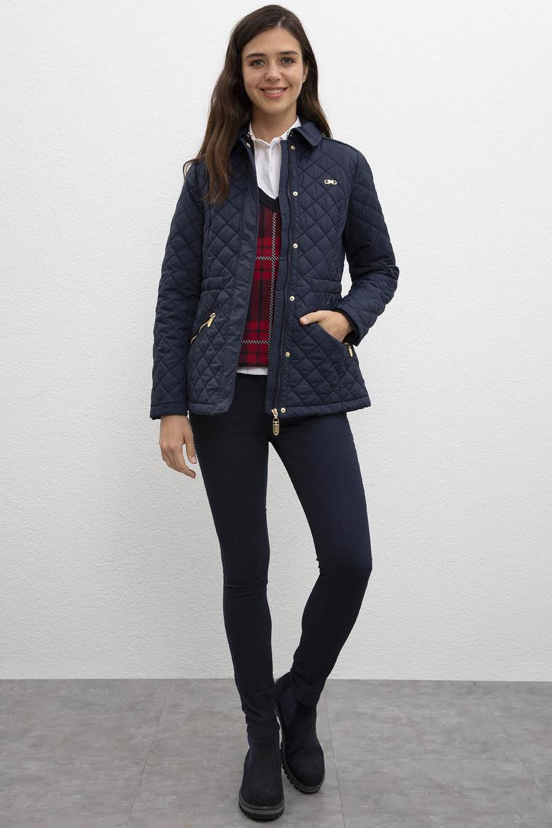 Kadın Lacivert Kaban - 50216952007