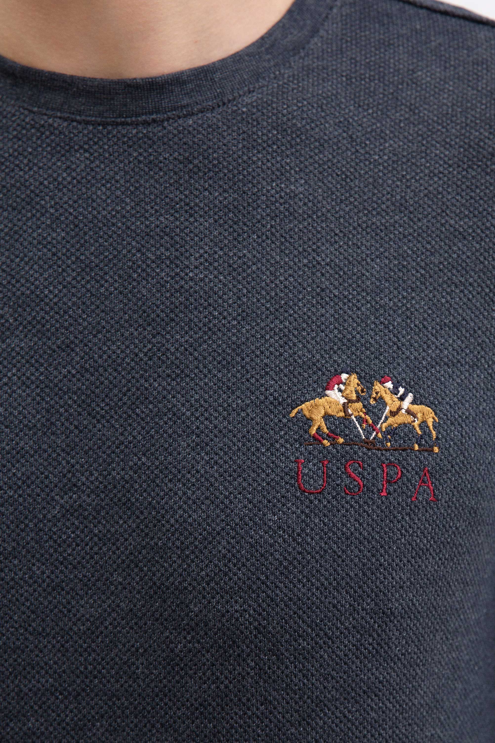 Erkek Lacivert Bisiklet Yaka Sweatshirt