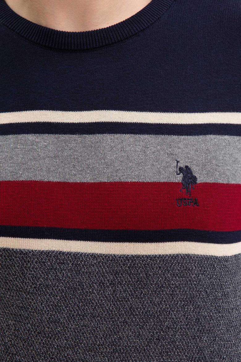 Erkek Lacivert Bisiklet Yaka Triko Kazak - 50207653001