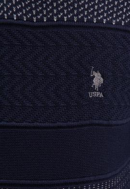 Erkek Lacivert Bisiklet Yaka Triko Kazak - 50207677008