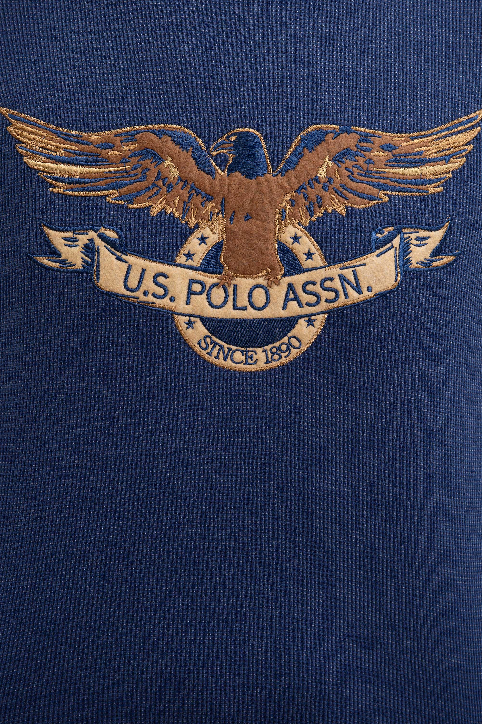 Erkek Açık Lacivert Bisiklet Yaka Sweatshirt - Image 5