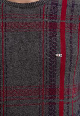 Erkek Antrasit Melanj Bisiklet Yaka Triko Kazak - 50207707019