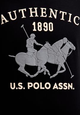 Erkek Siyah Bisiklet Yaka Sweatshirt - 50216287011