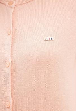 Kadın Pembe Triko Hırka Basic - 50206446075