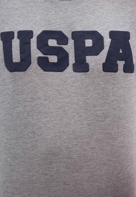 Erkek Gri Melanj Bisiklet Yaka Sweatshirt Basic - 50207332001