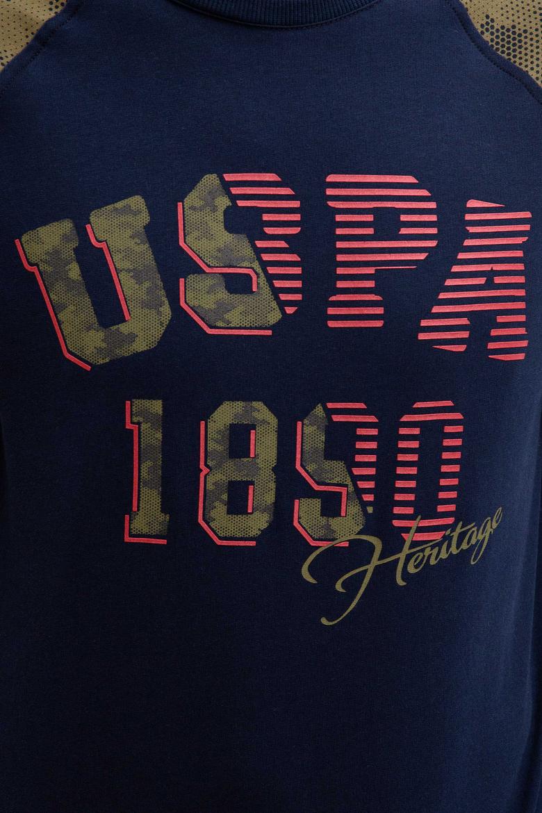 Erkek Lacivert Bisiklet Yaka Sweatshirt - 50207752005