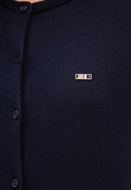 Kadın Lacivert Basic Triko Hırka - 50206446043