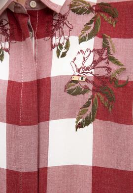 Kadın Bordo Uzun Kollu Gömlek - 50207183010