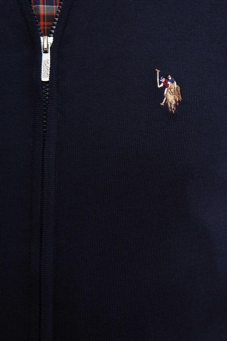 Erkek Lacivert  Triko Hırka Basic - 50207712025