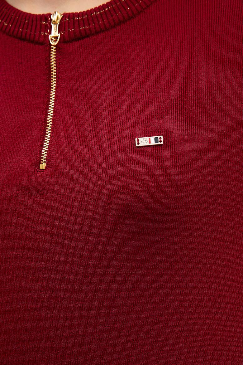 Kadın Kırmızı Triko Elbise - 50206871009