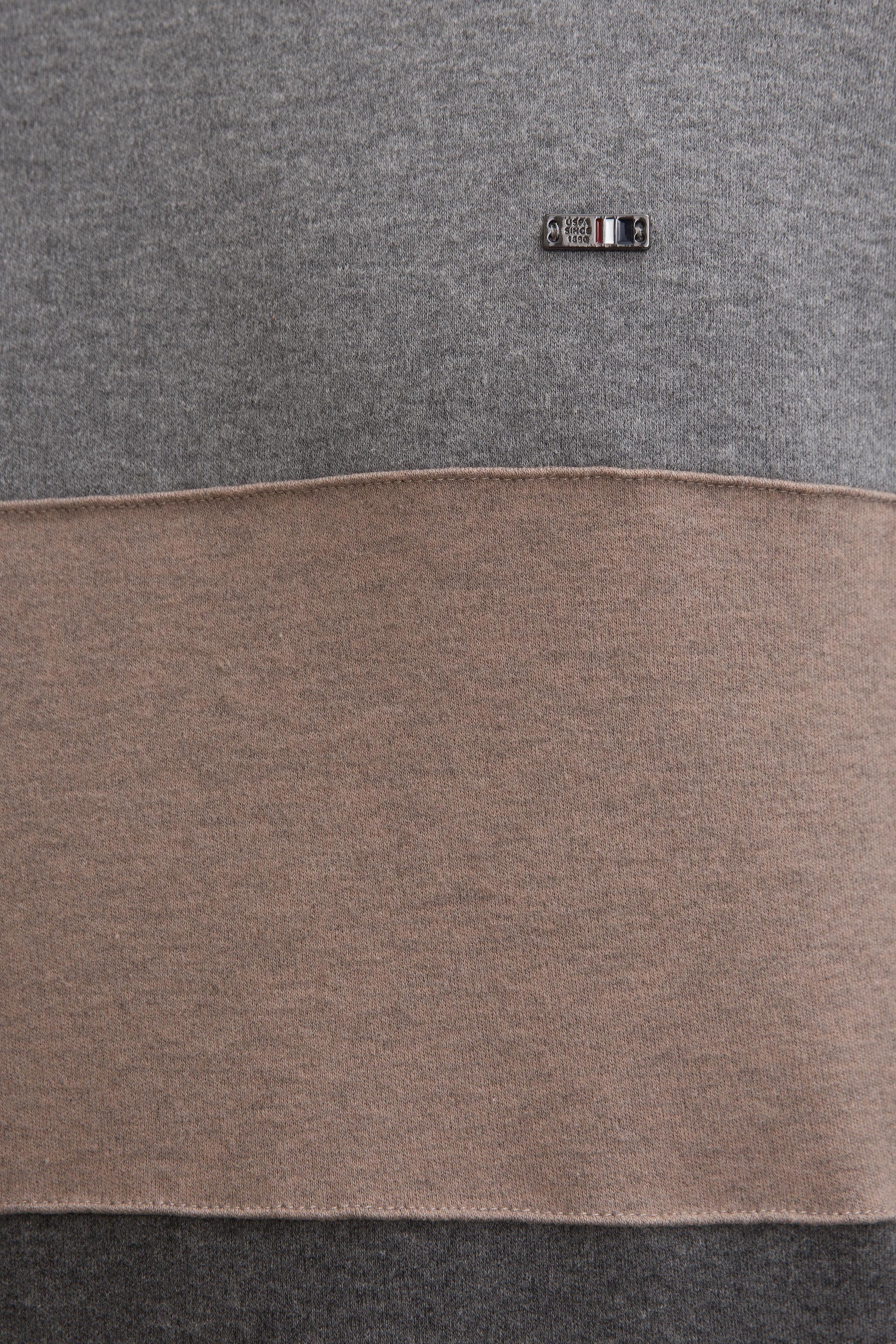 Erkek Antrasit Melanj Balıkçı Yaka Sweatshirt - Image 5