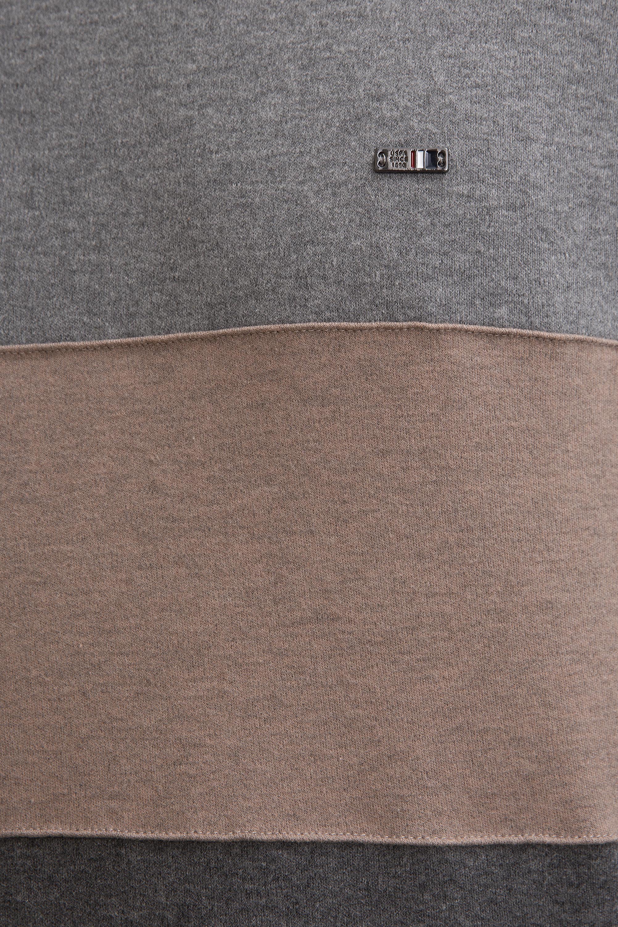 Erkek Antrasit Melanj Balıkçı Yaka Sweatshirt