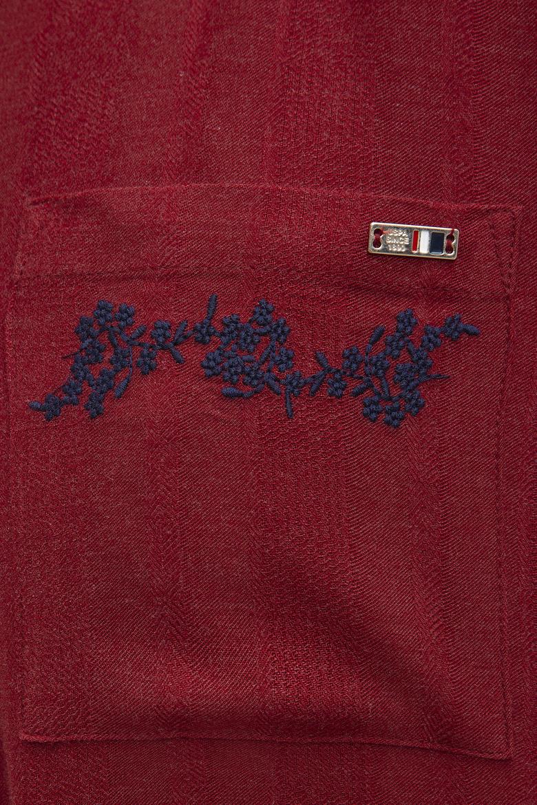 Kadın Kırmızı Dokuma Elbise - 50207763008