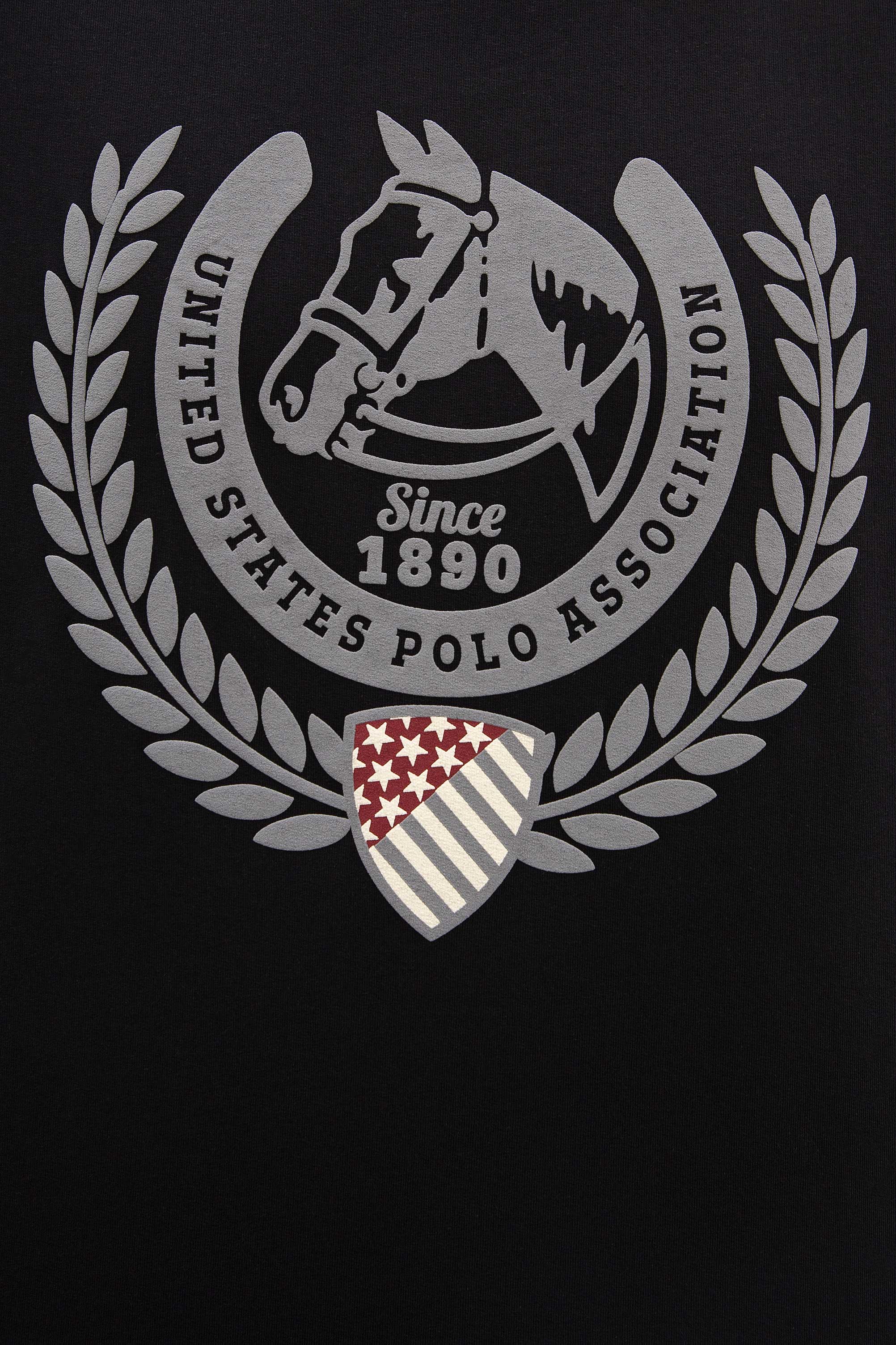 Erkek Siyah Bisiklet Yaka Sweatshirt