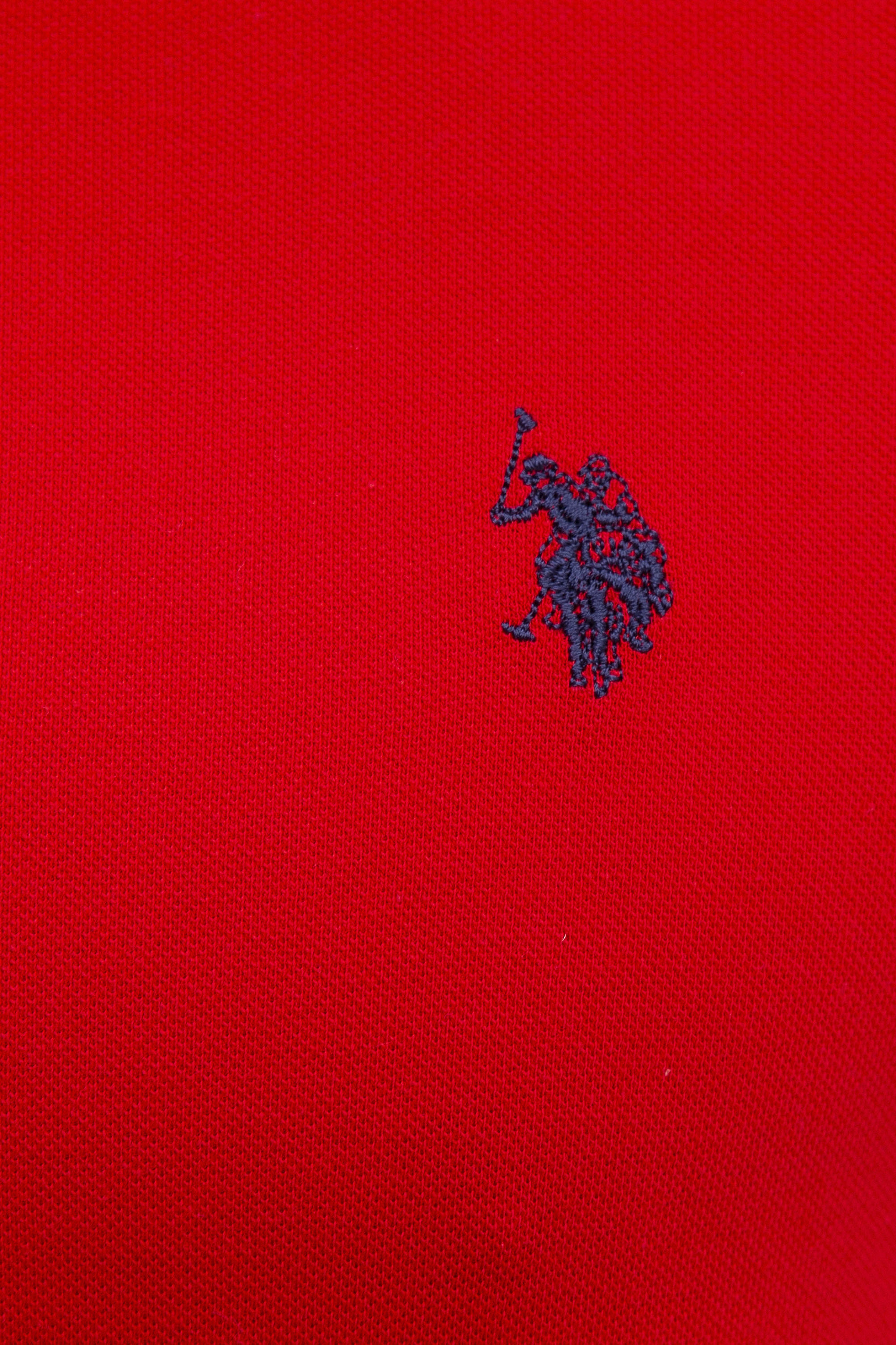 Erkek Kırmızı Basic Polo Yaka Tişört