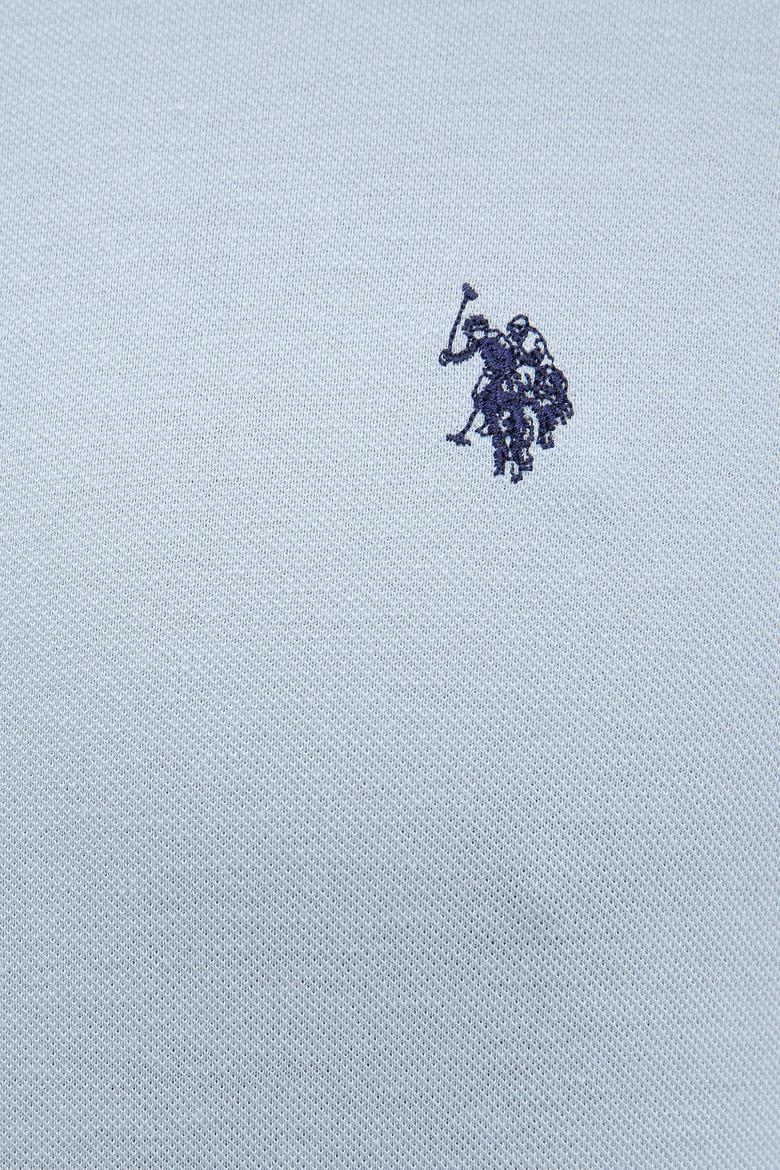 Erkek Açık İndigo Basic Polo Yaka Tişört - 50217612189