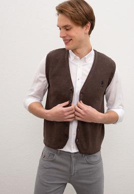 Erkek Kahverengi  Triko Hırka - 50211382002