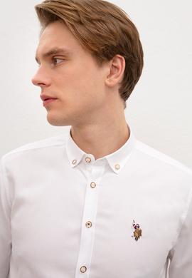 Erkek Beyaz Gömlek Uzunkol Basic - 50205811021