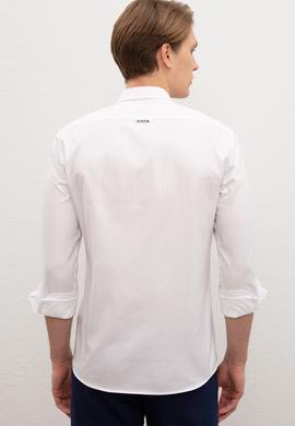 Erkek Beyaz Gömlek Uzunkol Basic - 50205811021