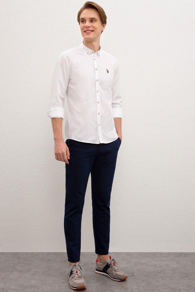 Erkek Beyaz Gömlek Uzunkol Basic - 50205811021