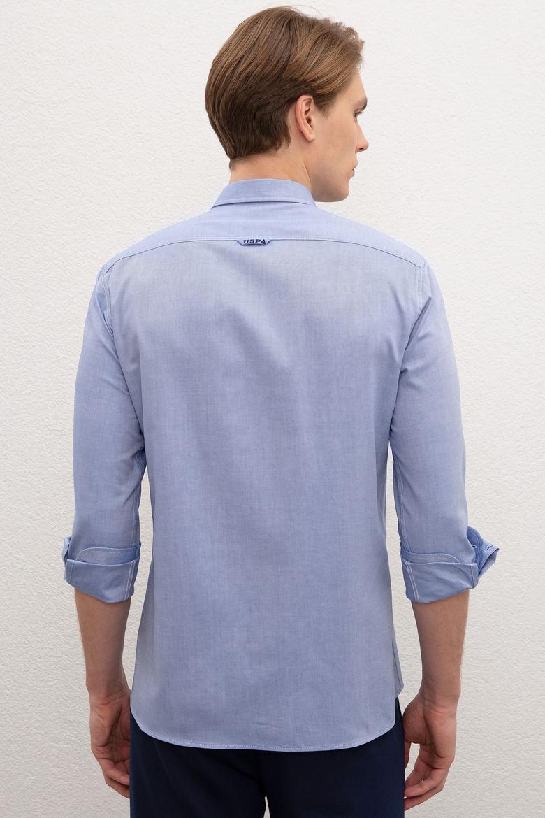 Erkek Mavi Gömlek Uzunkol Basic - 50205811080