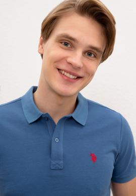 Erkek Açık Lacivert Basic Polo Yaka Tişört - 50217612272