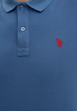 Erkek Açık Lacivert Basic Polo Yaka Tişört - 50217612272