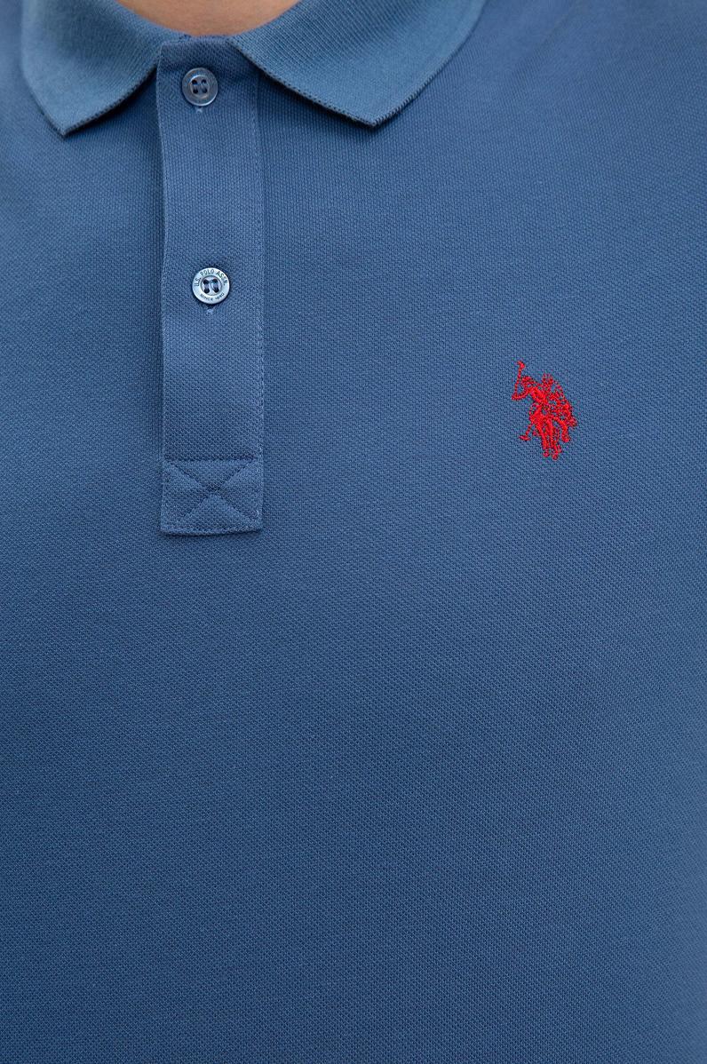 Erkek Açık Lacivert Basic Polo Yaka Tişört