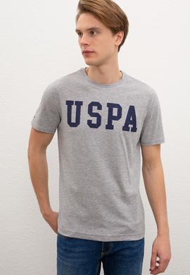 Erkek Gri Melanj Basic Bisiklet Yaka Tişört - 50216452037