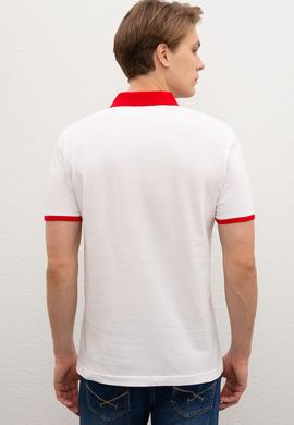 Erkek Beyaz Polo Yaka Tişört - 50217786011