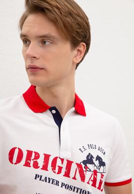 Erkek Beyaz Polo Yaka Tişört - 50217786011