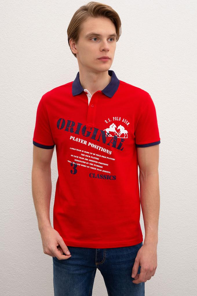 Erkek Kırmızı Polo Yaka Tişört