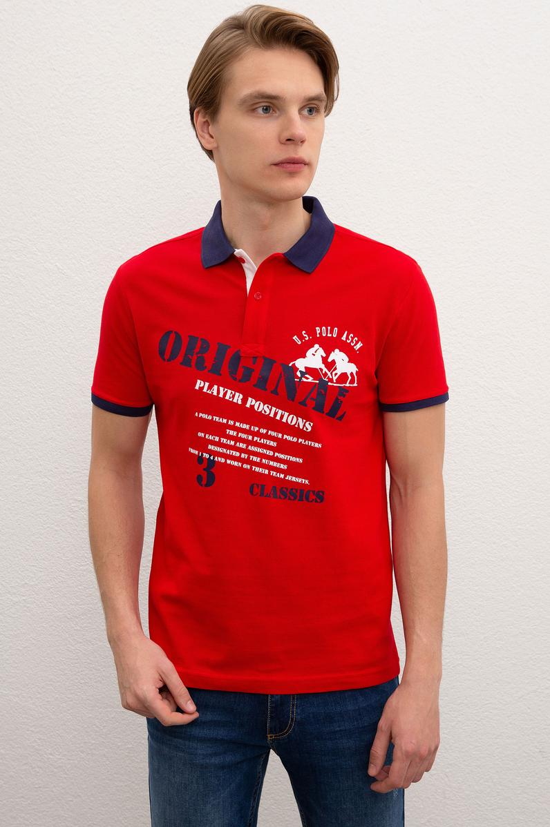 Erkek Kırmızı Polo Yaka Tişört