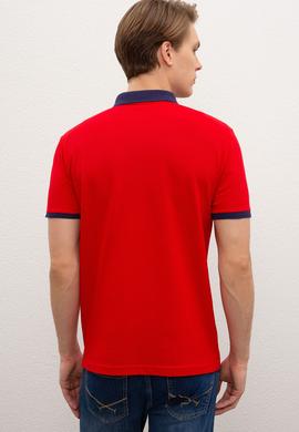 Erkek Kırmızı Polo Yaka Tişört - 50217786042