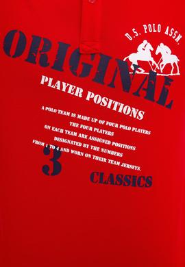 Erkek Kırmızı Polo Yaka Tişört - 50217786042