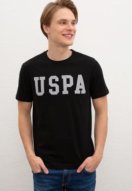 Erkek Siyah Bisiklet Yaka T-Shirt Basic - 50216452028