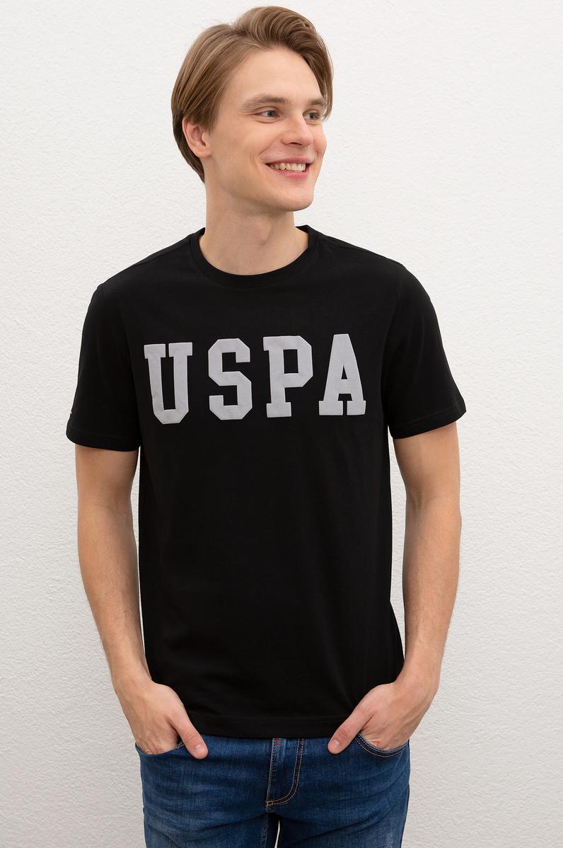 Erkek Siyah Bisiklet Yaka T-Shirt Basic