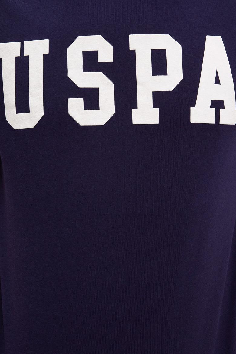 Erkek Lacivert Bisiklet Yaka T-Shirt Basic - 50216452019