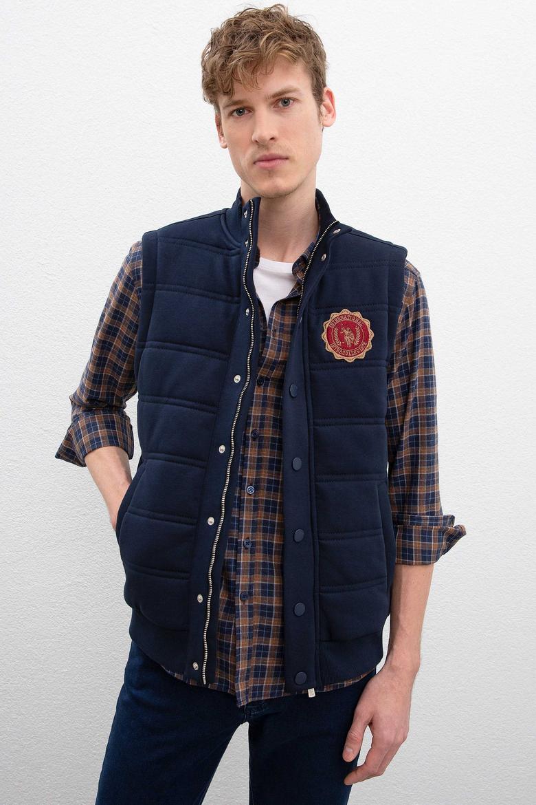 Erkek Lacivert Örme Hırka